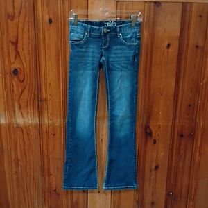 Reign Dark Blue Low Rise Flare Jeans